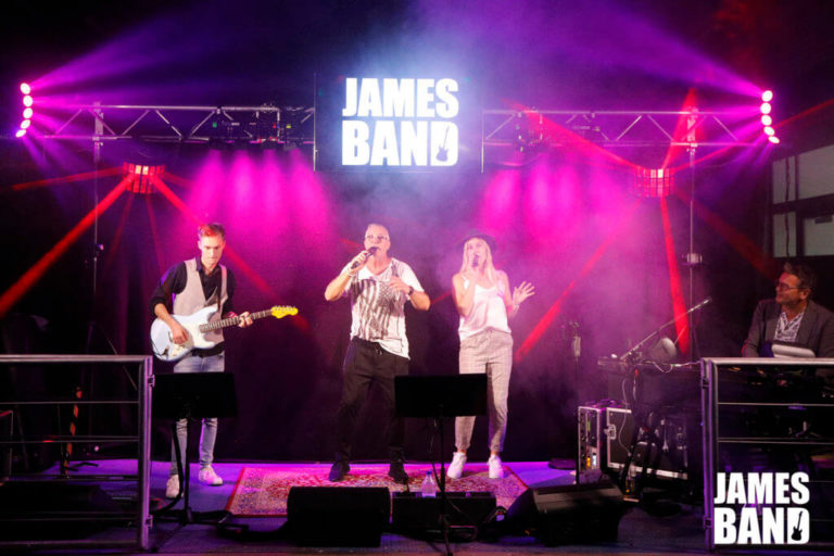 Partyband JAMES BAND live auf der Bühne
